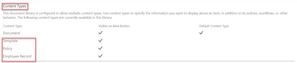 Infographics show SharePoint custom content types