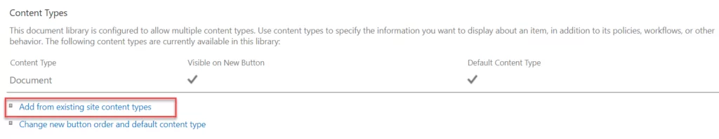 Infographics show existing site content types