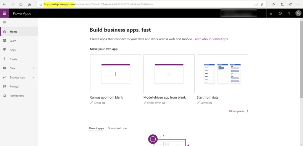 Infographics show the Create Dynamics 365 record from PowerApps