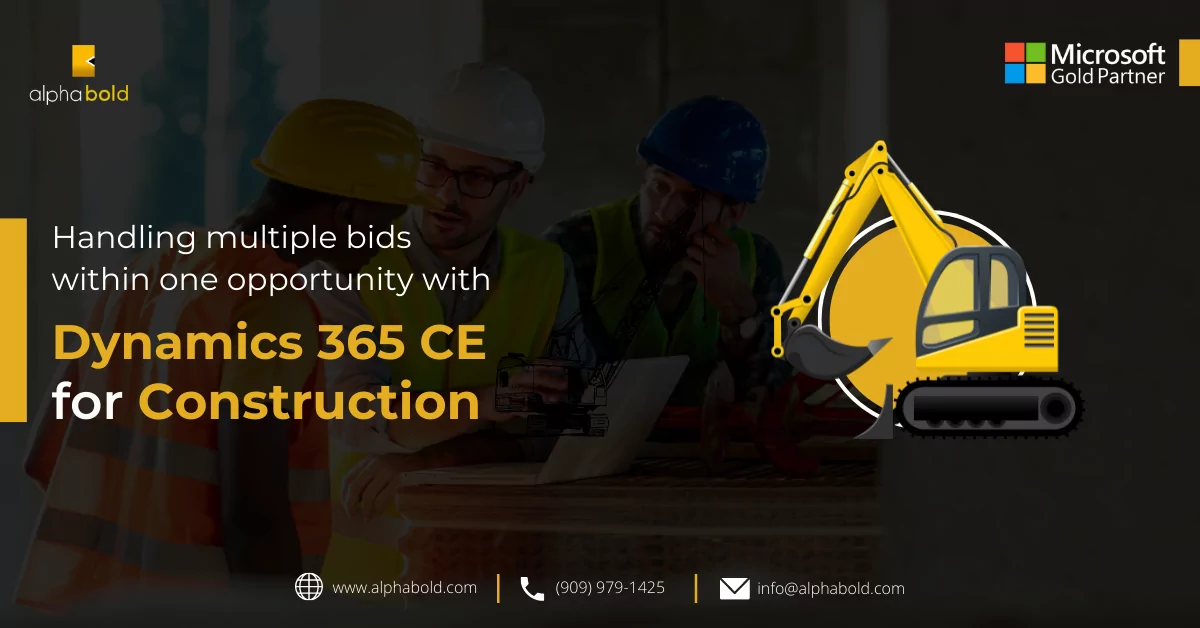 DYNAMICS 365 CE FOR CONSTRUCTION