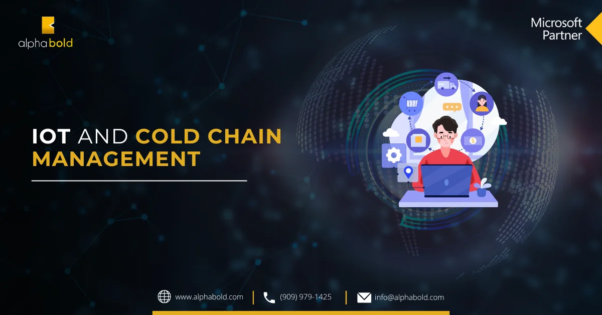 Infographics show IoT and Cold Chain Management