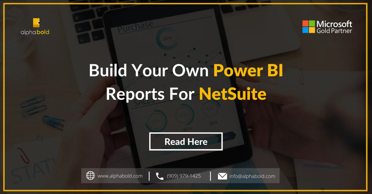Infographics show that how to build your own Power BI Reports for NetSuite