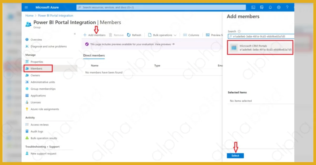 Infographic shows the power BI integration