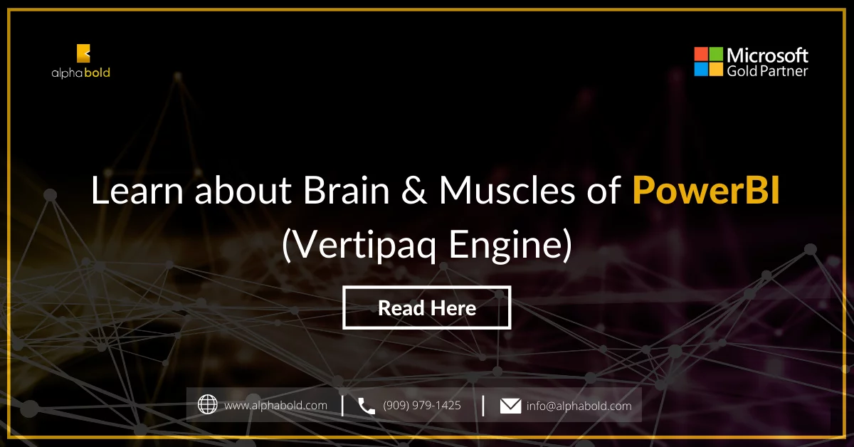 Infographic show the Learn about Brain & Muscles of PowerBI(Vertipaq Engine)