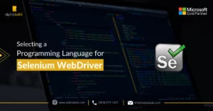 this image shows the Selecting a Programming Language for Selenium WebDriver