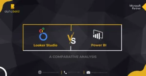 Infographics show Looker Studio Vs Power BI for NetSuite A Comparative Analysis