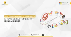 Infographics show the customer engagement with Dynamics 365 Omnichannel