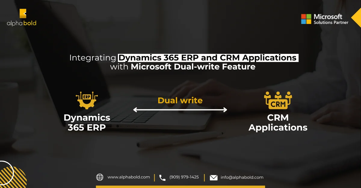 Infographics show the Benefits of Microsoft Dual-write Feature