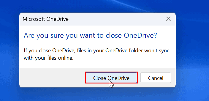 Infographics show the OneDrive Sync issues step Shut Down and Open the OnDrive App Again