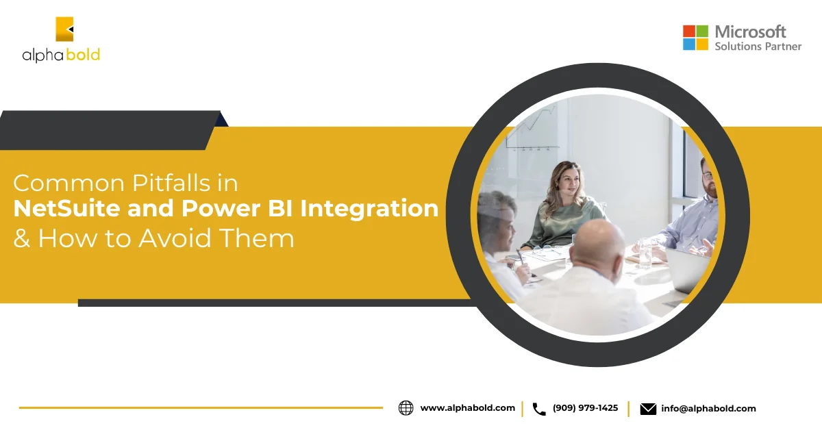 Infographics show NetSuite and Power BI Integration Pitfalls and How to Avoid them