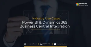 Infographics show Power BI and Dynamics 365 Business Central integration