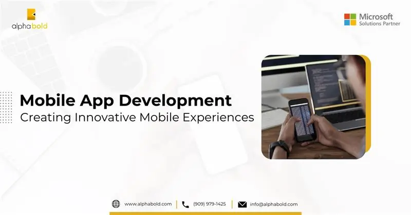 Infographic show the Mobile App Development: Creating Innovative Mobile Experiences