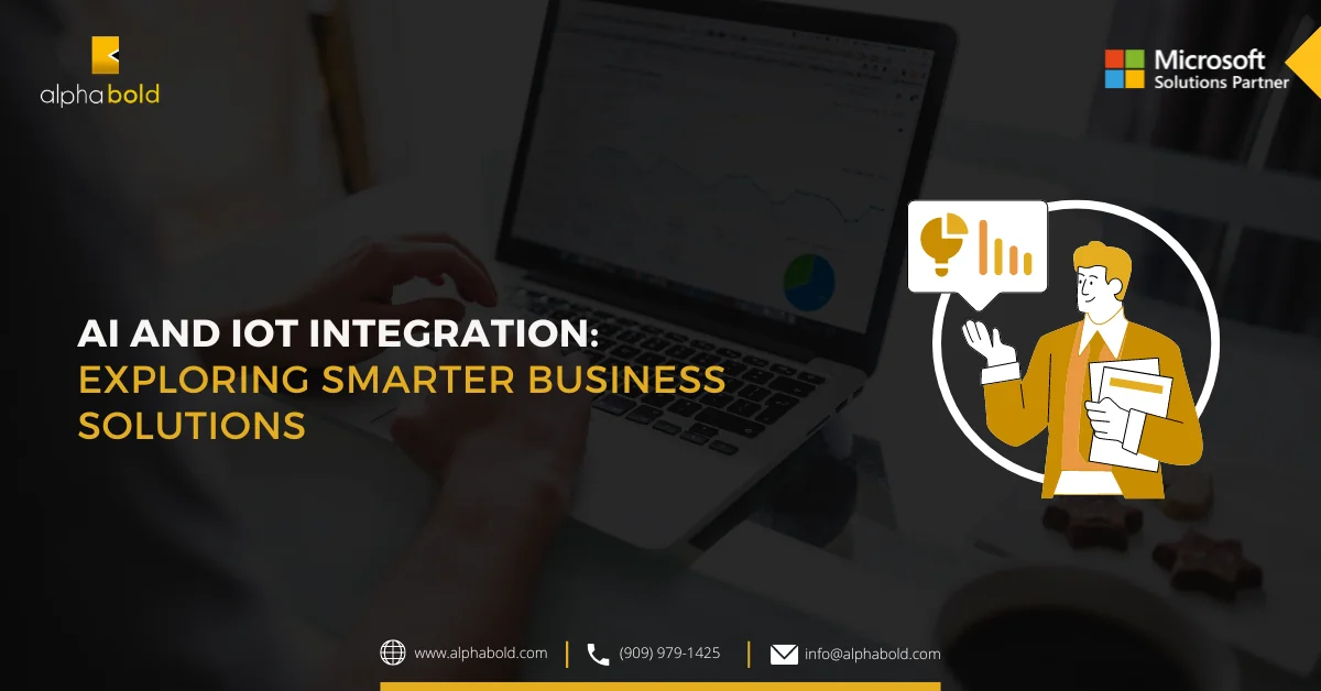 This image shows AI and IoT Integration Exploring Smarter Business Solutions