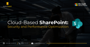 Infographics show the Cloud-Based SharePoint Security & Performance Optimization