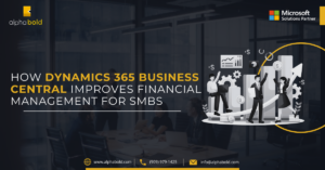 This image shows How Dynamics 365 Business Central Improves Financial Management for SMBs