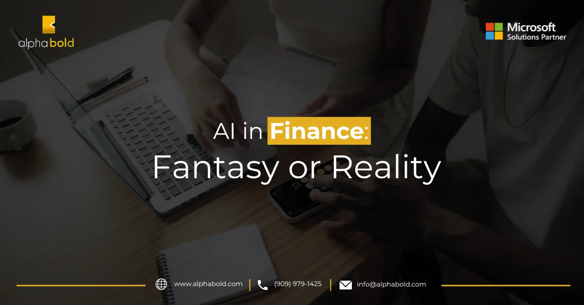 infographic show the AI in Finance – Fantasy or Reality?