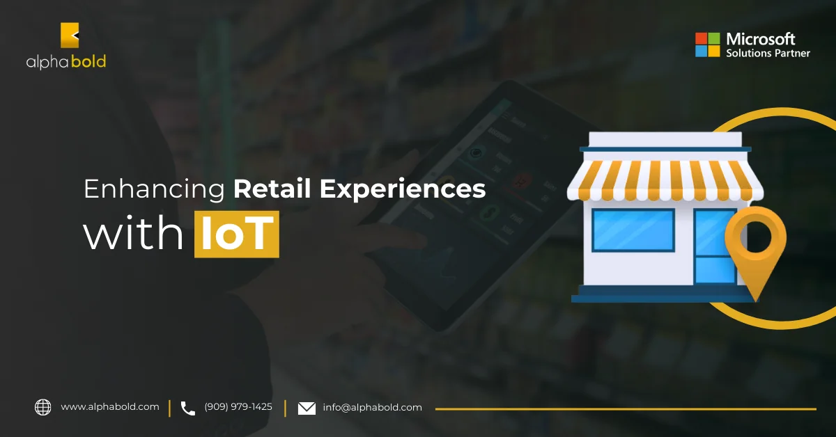 infographic show the Enhancing Retail Experiences with IoT