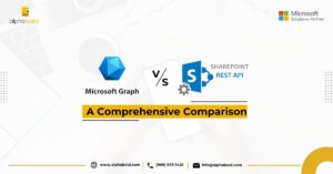 This image shows Microsoft Graph vs Sharepoint Rest API