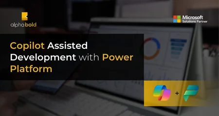 infographic show the Copilot Assisted Development with Power Platform