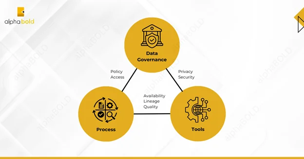 This image shows data governance process