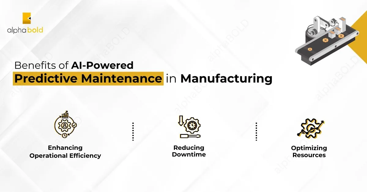 This image shows Benefits of AI-Powered Predictive Maintenance in Manufacturing