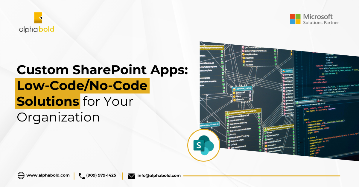 Custom SharePoint Apps: Low-Code/No-Code Solutions for Your Business